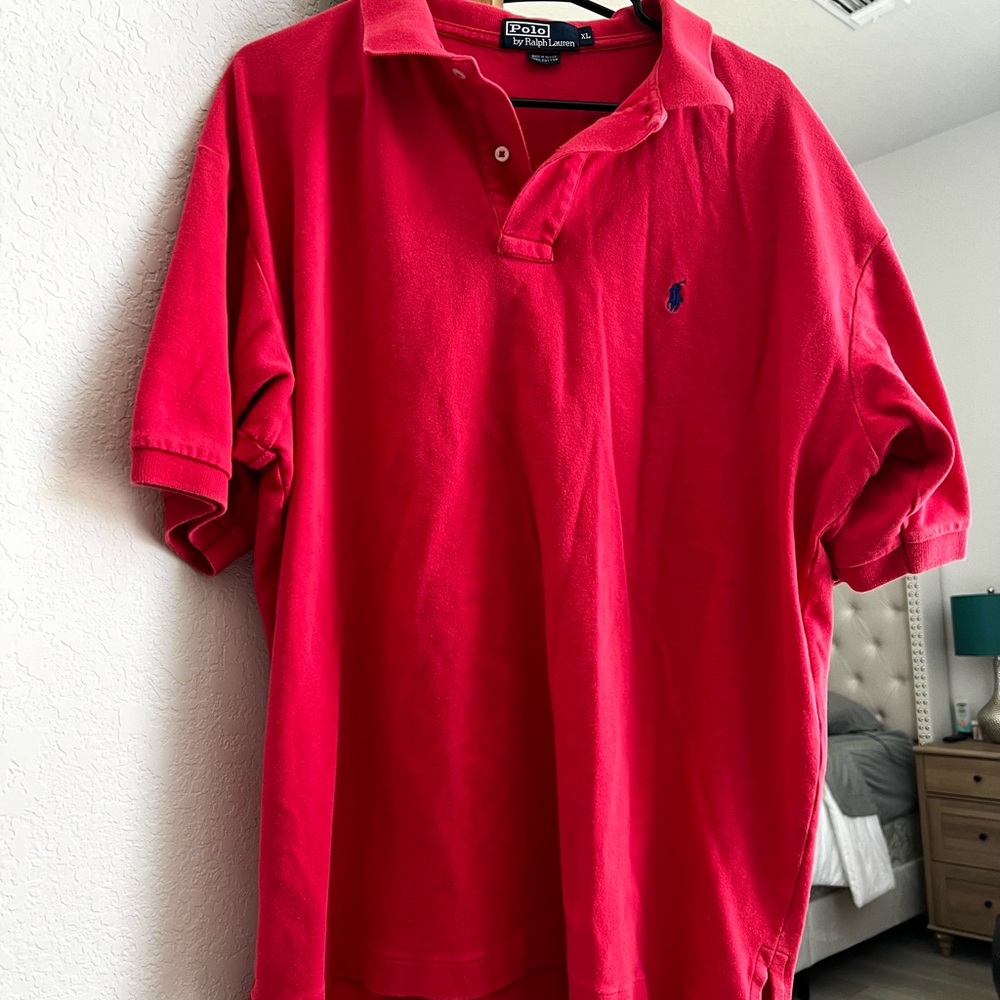 Ralph Lauren Men's Bold Red Polo Shirt